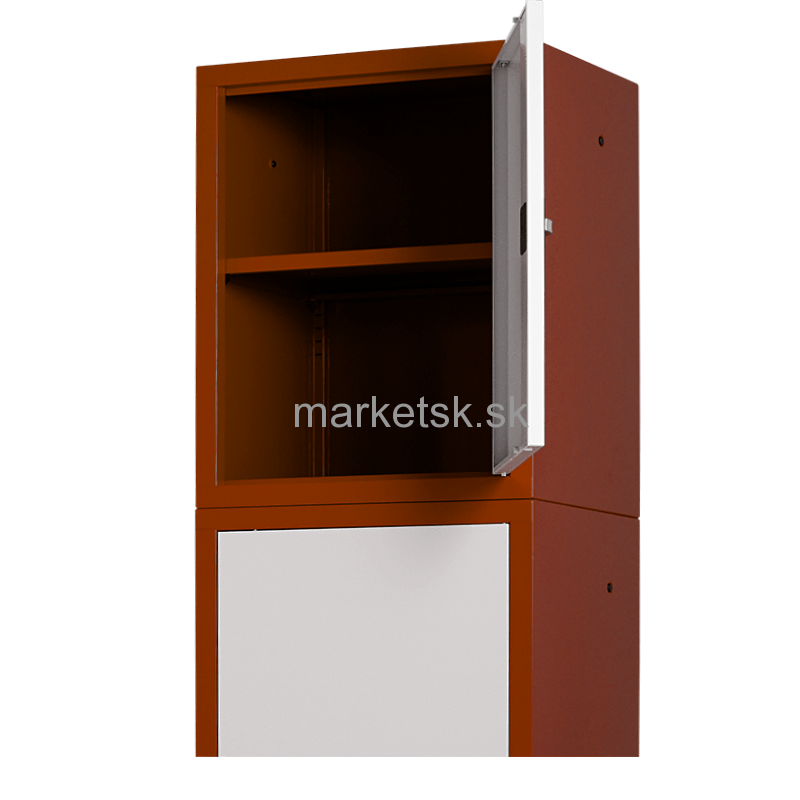 Kovová kancelárska skriňa OFX006 - 80 x 80 x 43,5 cm