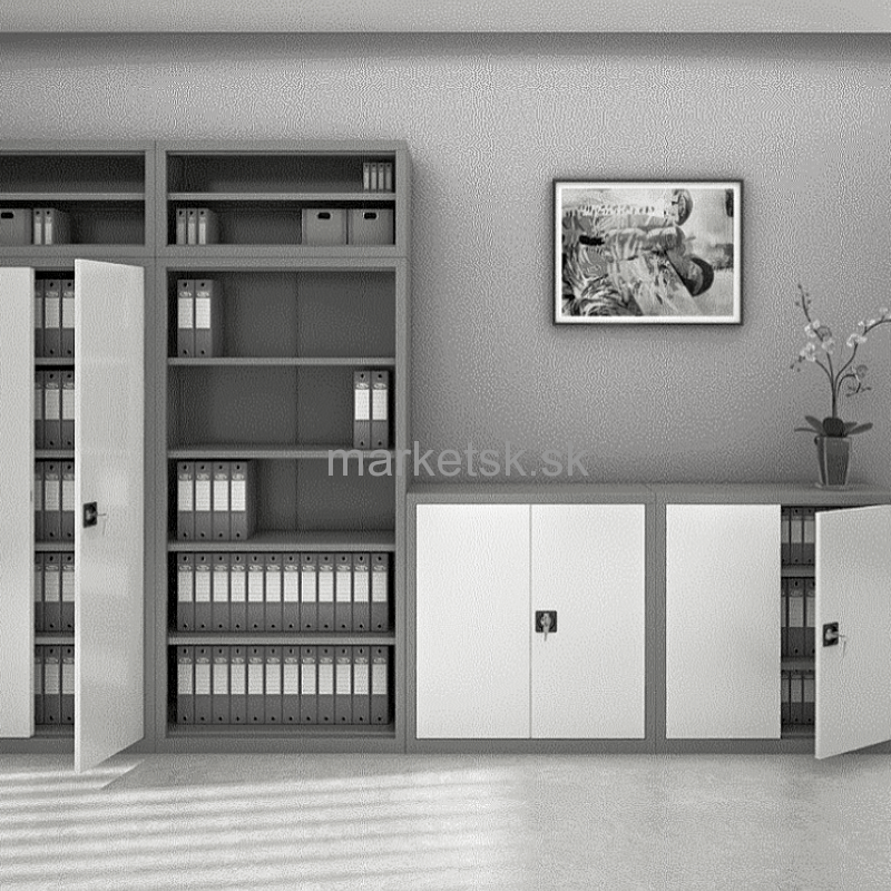 Kovová kancelárska skriňa OR009 - 80 x 60 x 43,5 cm