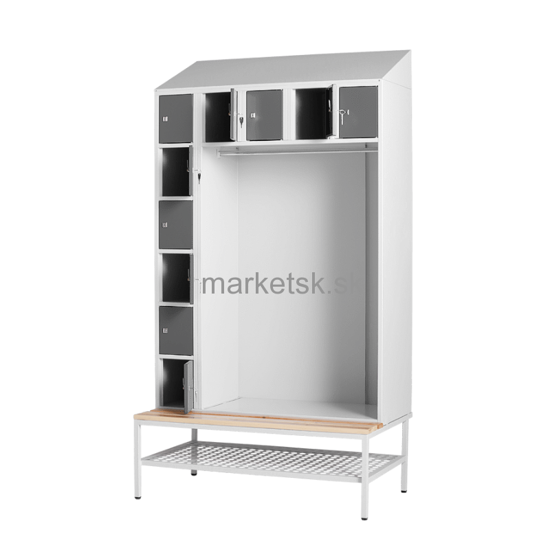 Kovová šatňová stena SBK010 - 219 x 117 x 49 cm