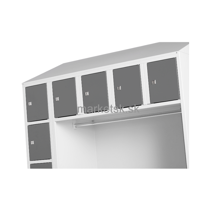 Kovová šatňová stena SBK010 - 219 x 117 x 49 cm