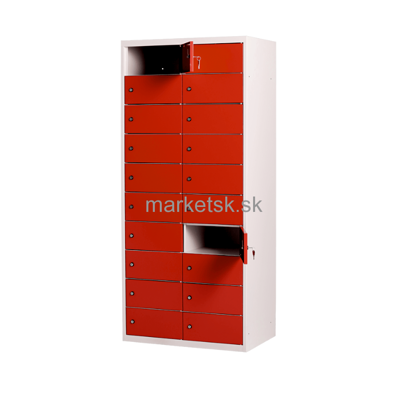 Kovová boxová skriňa SBE0420 - 180 x 80 x 50 cm