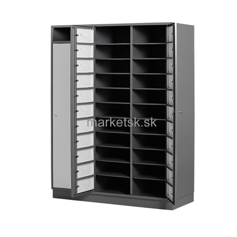 Skriňa na výdaj a zber odevov UB001 - 190 x 122,5 x 50 cm