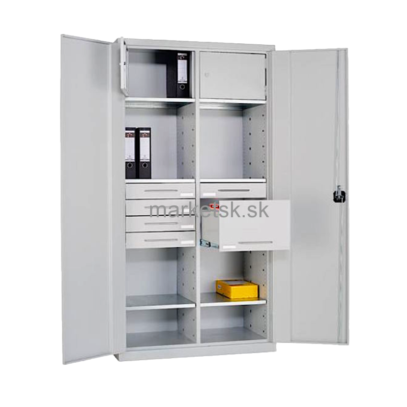 Kovová kombinovaná skriňa HT004 - 195 x 100 x 50 cm