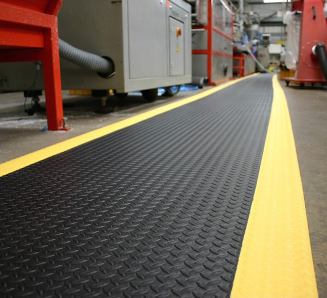 Protiúnavová rohož SAFETY, rozmer 1,2 x 18 m - diamantový povrch